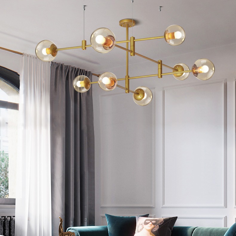 Люстра на штанге GAP золото 140725-26