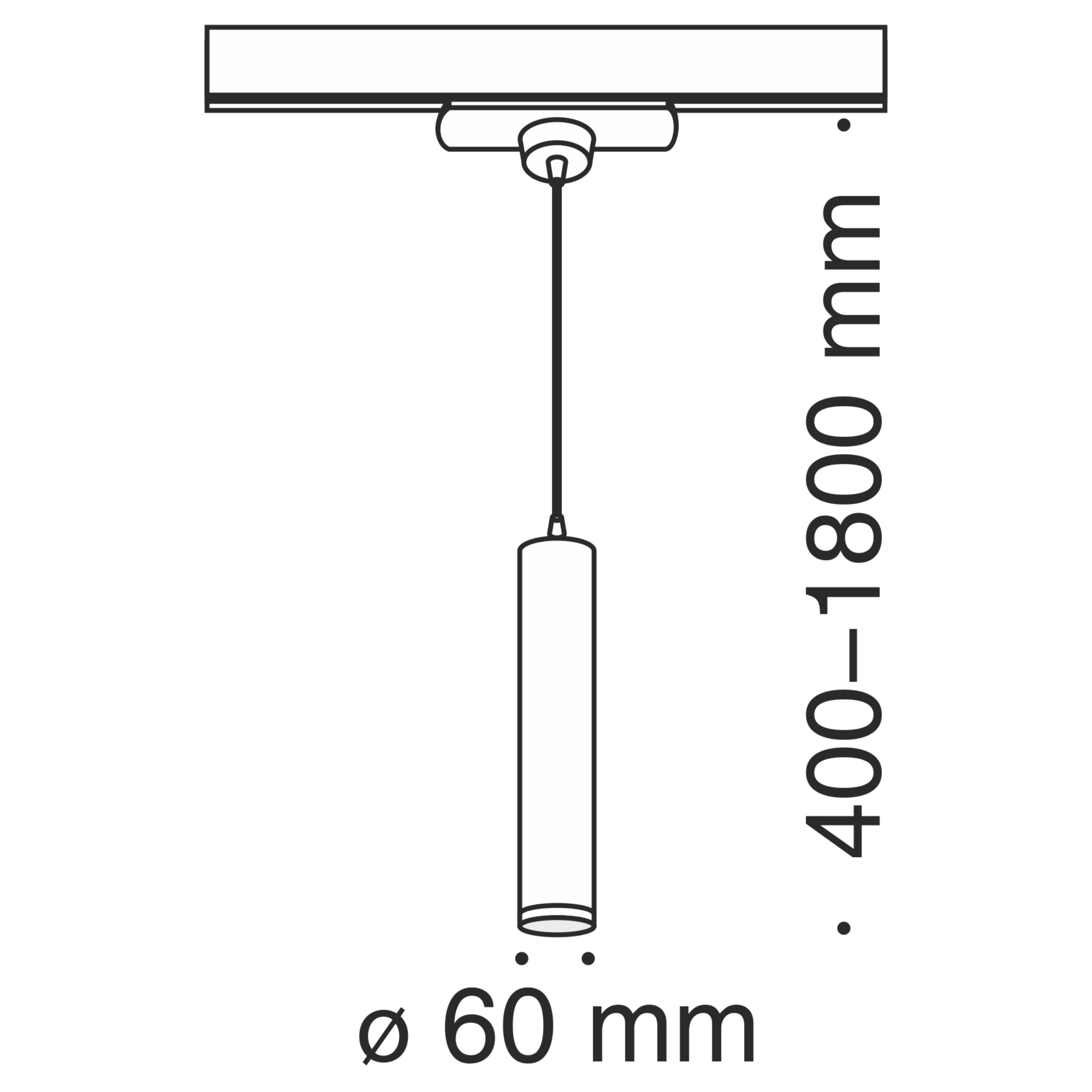 Трековый светильник Technical TR008-1-GU10-W