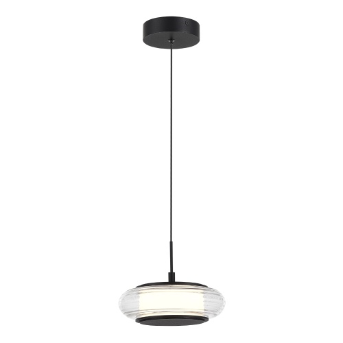 SL6239.403.01 Светильник подвесной ST-Luce черный/прозрачный LED 1*7W 3000K FRITTELA