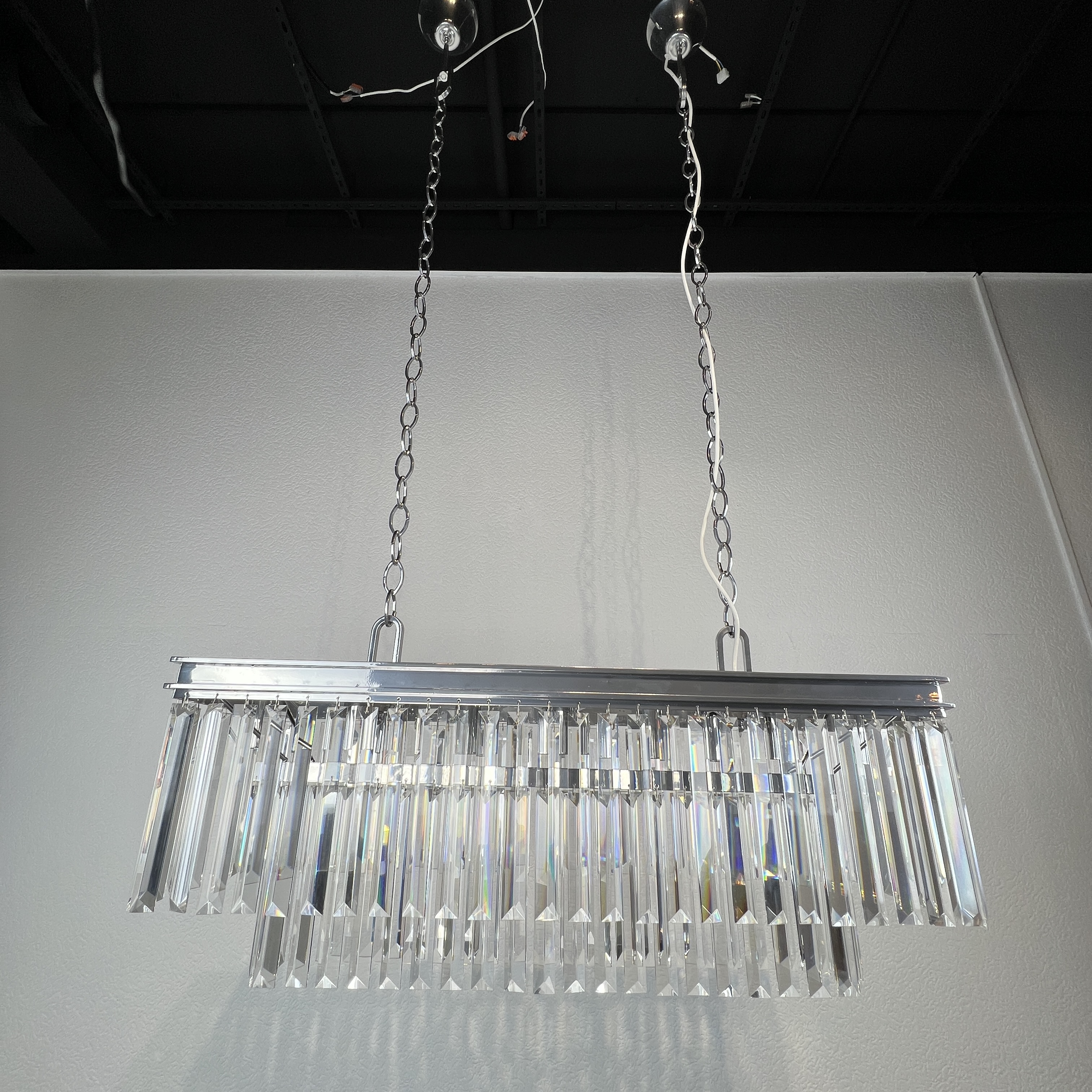 Люстра Rh 1920S Odeon Clear Glass Fringe Chrome от Imperiumloft 228792-22