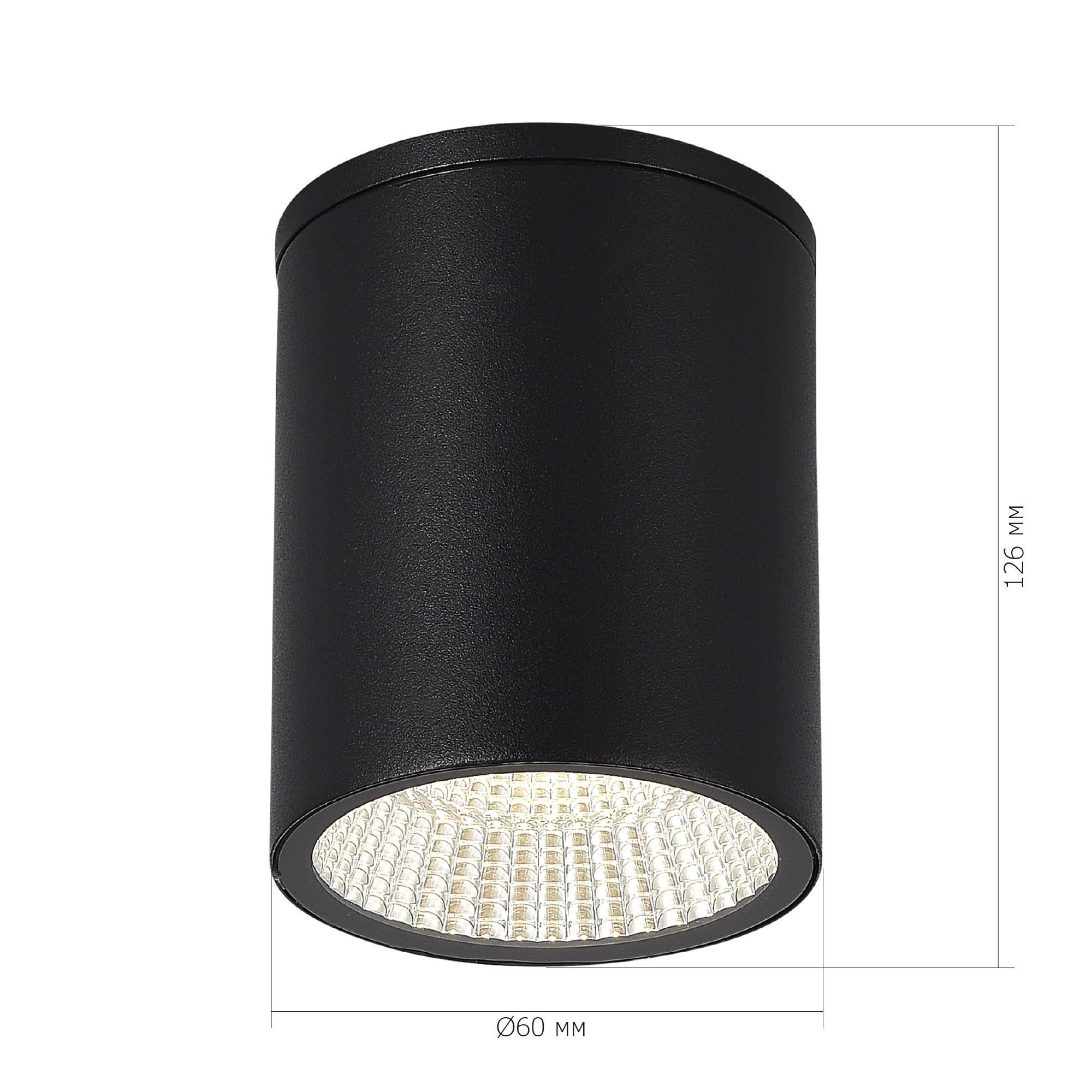 SL9514.412.01 Светильник уличный потолочный ST-Luce черный/белый LED 1*12W 3000K/4000K/6500K TUBO