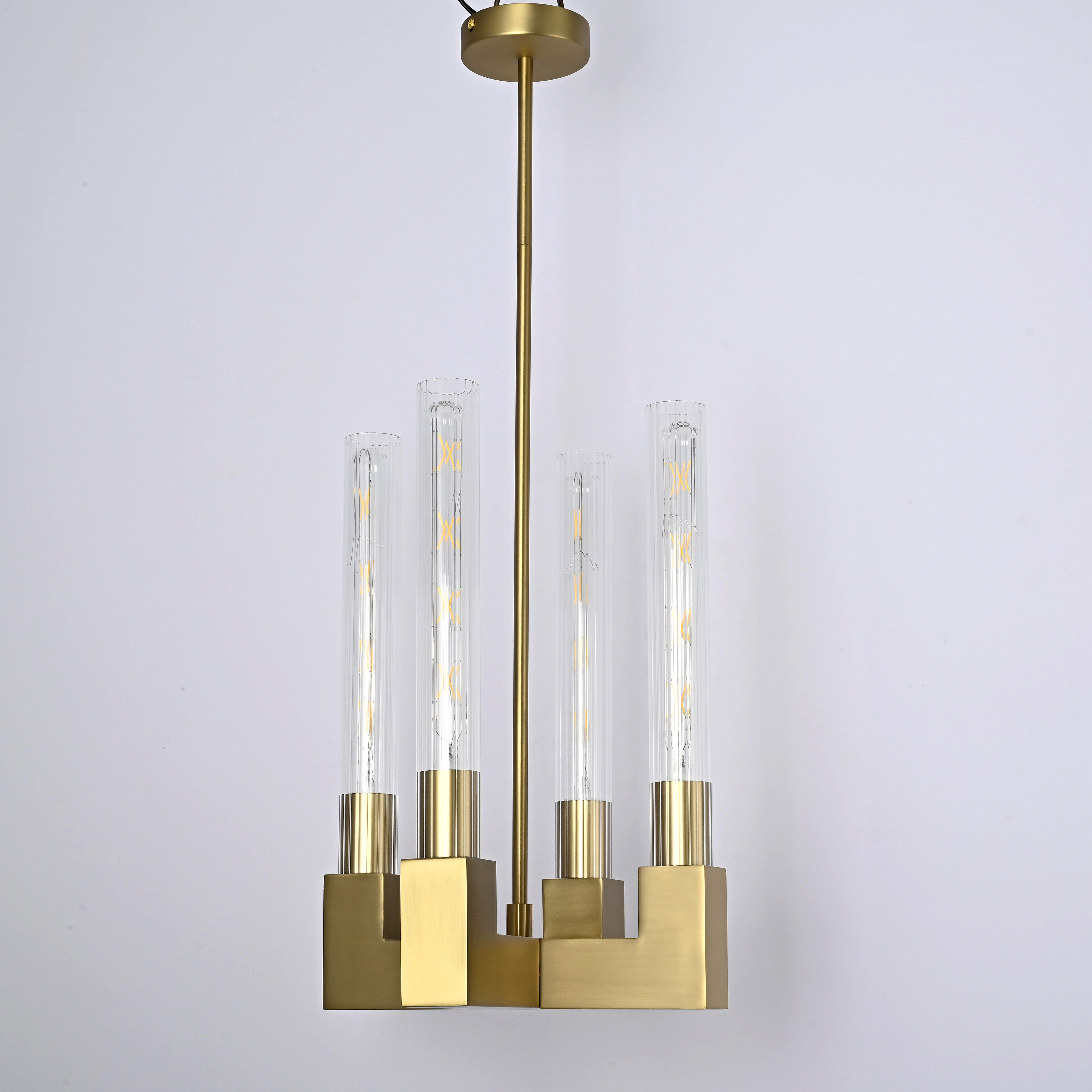 Люстра Rh Canelle Pendant Lamp 4 Modern Brass от Imperiumloft 84608-22