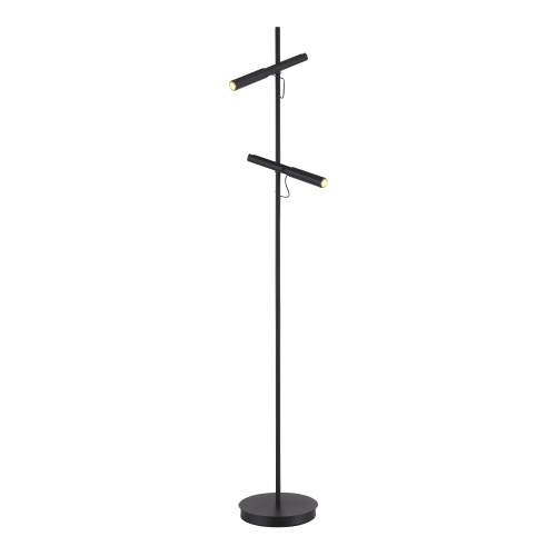 SL6210.405.02 Светильник напольный ST-Luce Черный/Черный, Золотистый LED 2*3W 3000K LILT