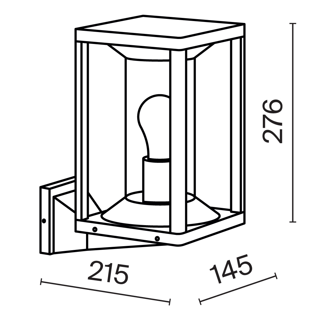 Настенный светильник (бра) Outdoor O452WL-01GF