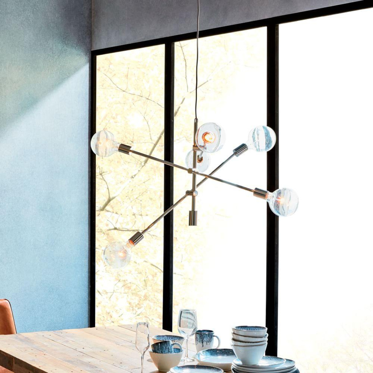 Люстра на штанге Mobile Chandelier - Large 6 хром 191623-22