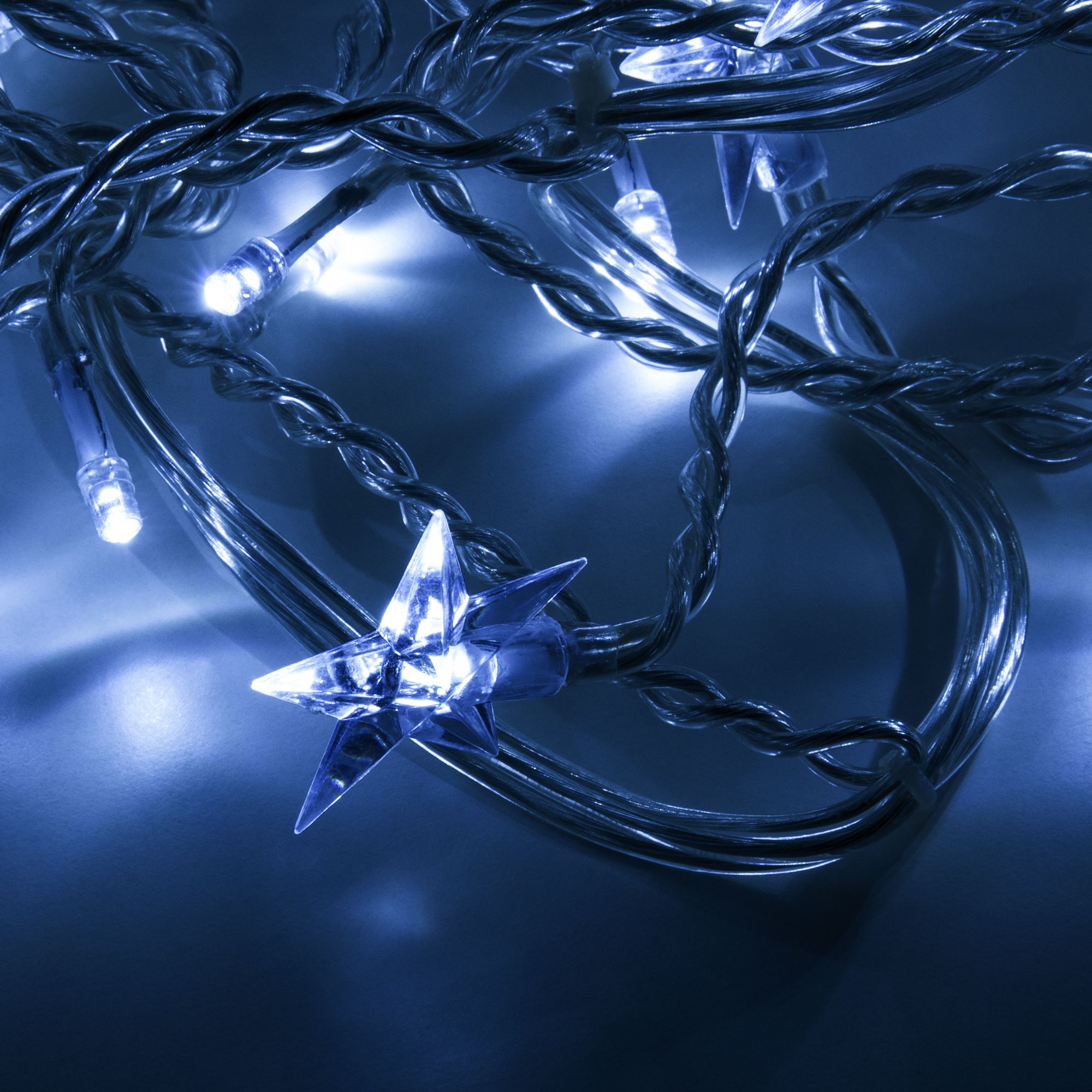 Гирлянда бытовая электрическая бахрома Eurosvet 100-002 белый