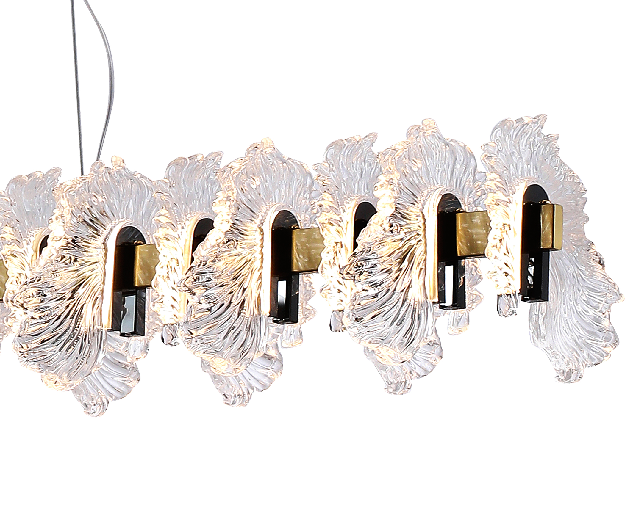 Люстра Kink Light Мару латунь/черный жемчуг 07695-120L,36-29