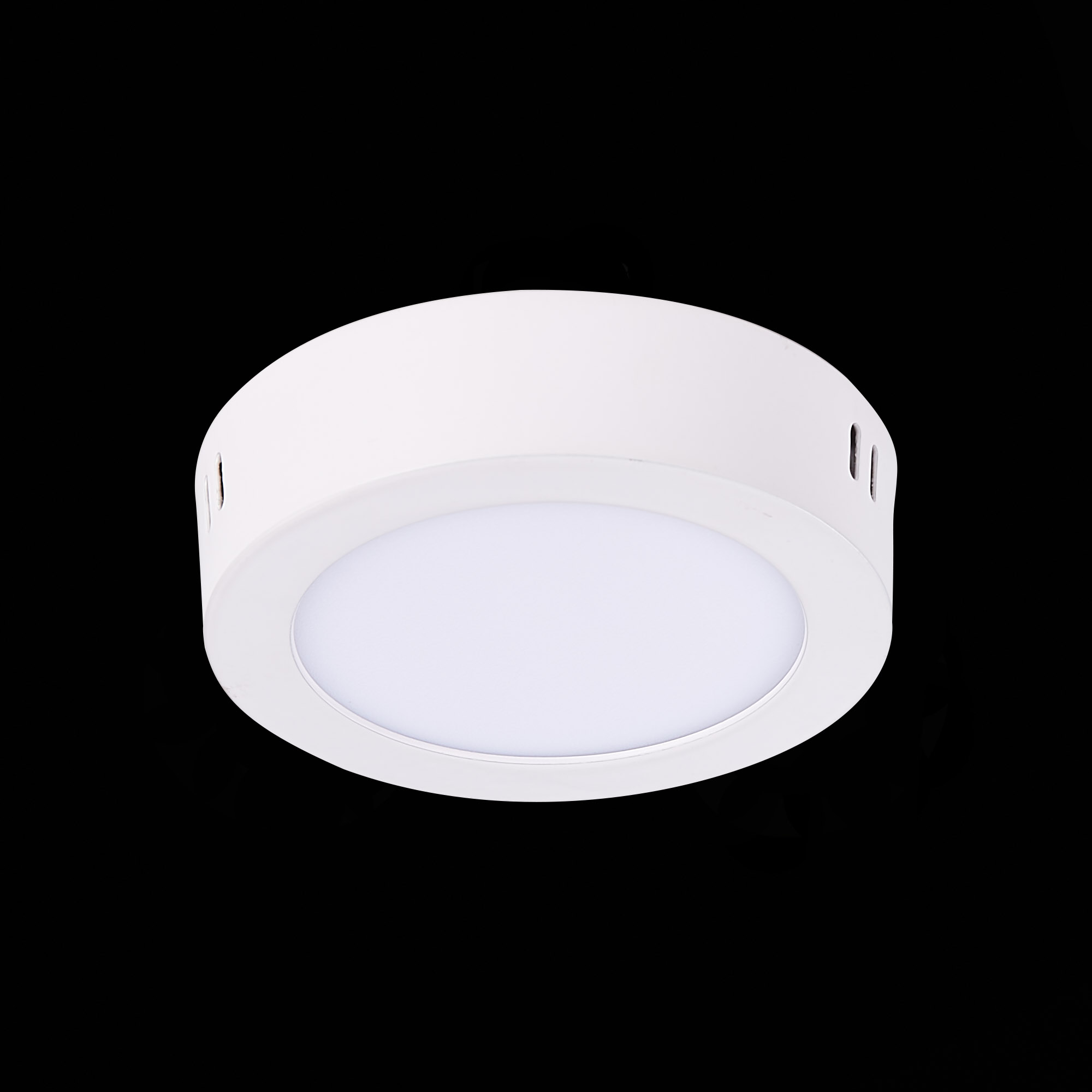 ST112.542.06 Светильник настенно-потолочный Белый LED 1*6W 4000K 370Lm Ra80 120° IP20 D110xH28 90-26 Накладные светильники