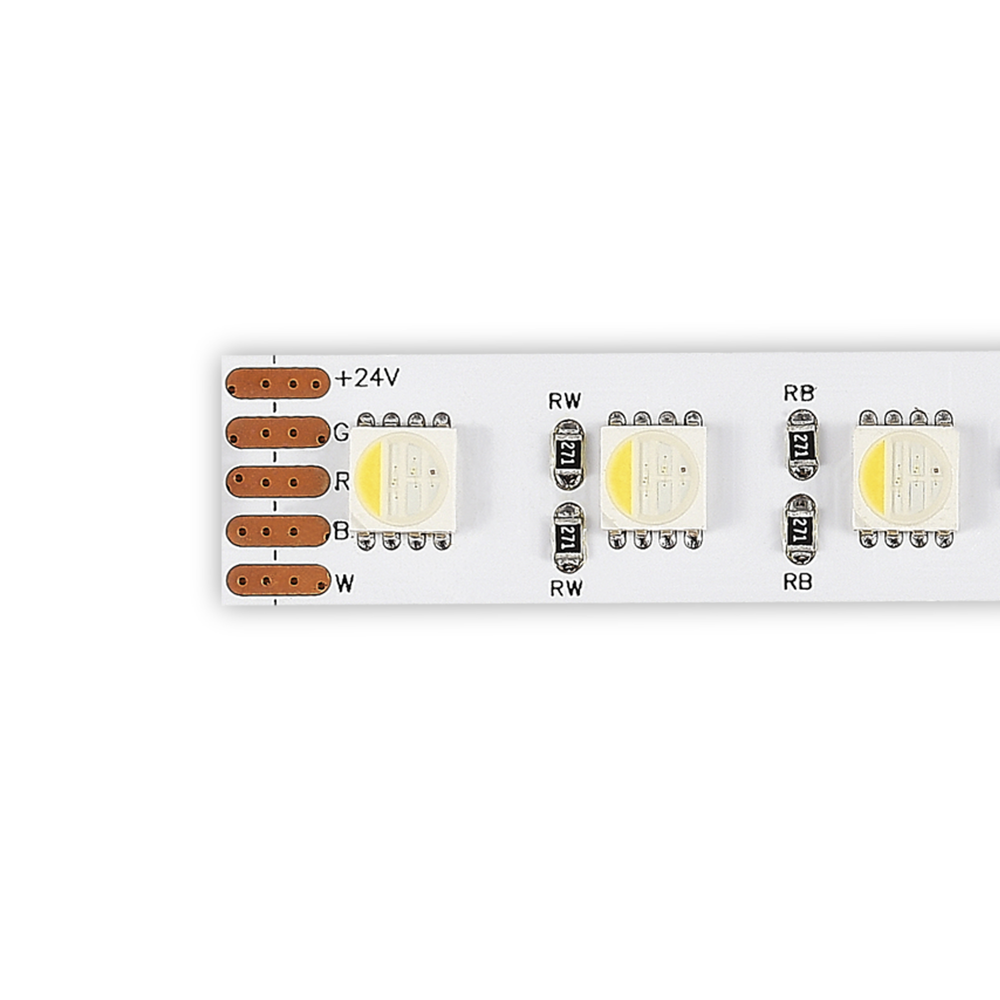 ST1005.418.20RGBW Светодиодная лента 18Вт/м (сум.) 4000К 2100Lm (для бел.) Ra90 IP20 L5000xW12 24В Светодиодные ленты