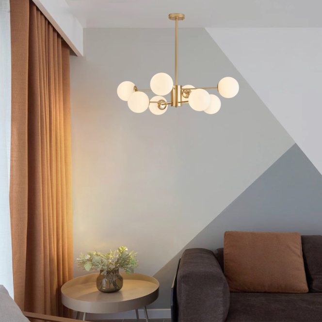 Люстра на штанге ROUNDI BRASS L8 305756-23