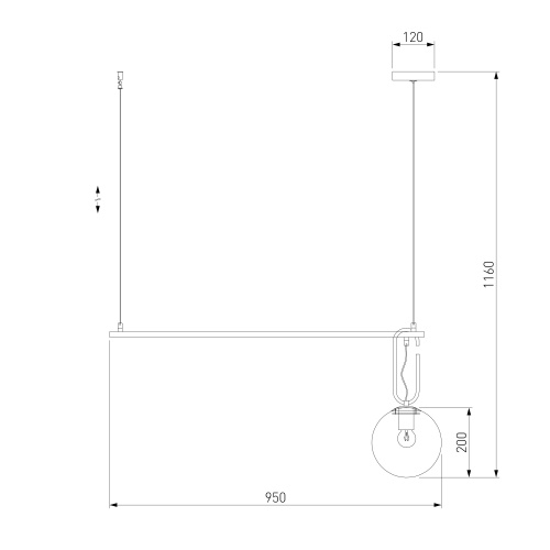 Подвесной светильник Eurosvet 70143/1 черный
