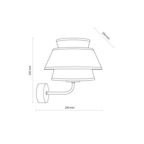 Настенный светильник TK Lighting 11804 Kalum бежевый
