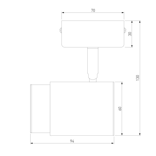 Настенный светильник Eurosvet 20124/1 белый/ черный