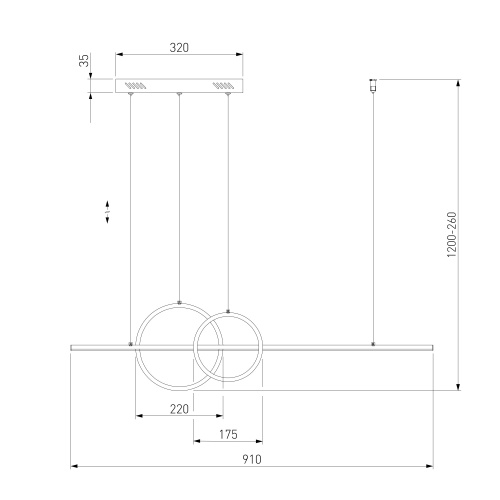 Подвесной светильник Eurosvet 90265/1 черный