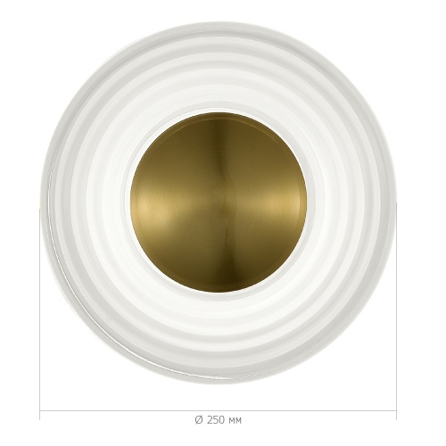 SL6125.301.01 Светильник настенный ST-Luce Латунь/Прозрачный LED 1*6W 3000K МУН