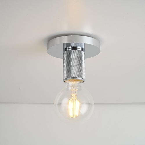 Потолочный Светильник Rh Utilitaire Socket Flushmount Silver от Imperiumloft 123678-22