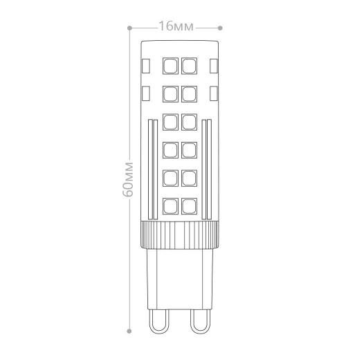 Лампа светодиодная FERON LB-433 7W 230V G9 4000K