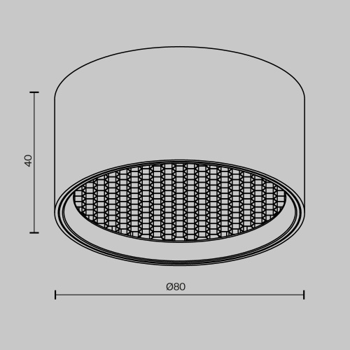 Потолочный светильник Technical C122CL-L7-3K-W
