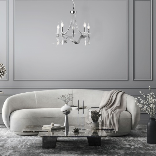 Подвесной светильник Eurosvet 60064/5 хром