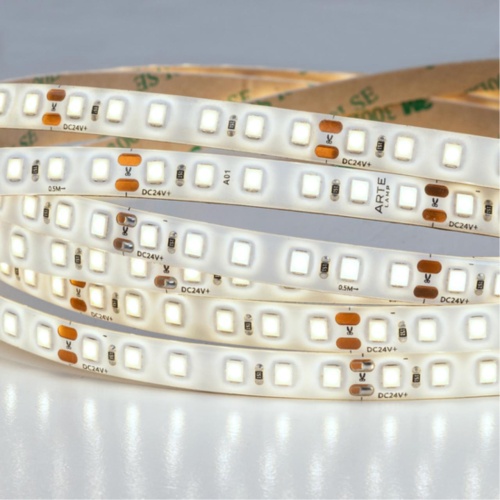 Arte lamp A2412008-05-4K Светодиодная лента 24В 9,6Вт/м 1000Лм/м 4000К 90+ 8мм SMD2835 120шт/м 5м IP65