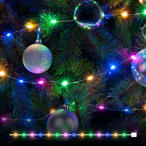 Гирлянда бытовая электрическая нить Eurosvet 400-009 мульти