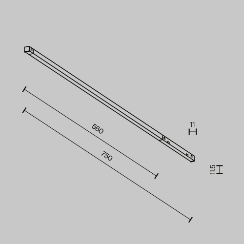 Трековый светильник Technical TR240-4-12WTW-DSZ-B