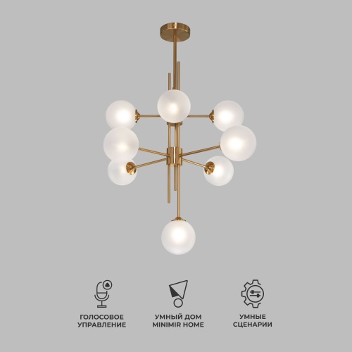 Потолочный светильник Eurosvet 50383 латунь Smart