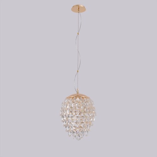Светильник подвесной Crystal Lux CHARME SP6 GOLD/TRANSPARENT