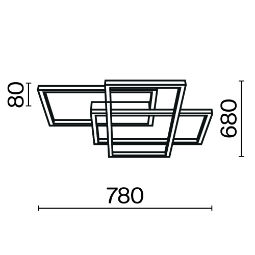 Потолочный светильник Maytoni MOD015CL-L80GK