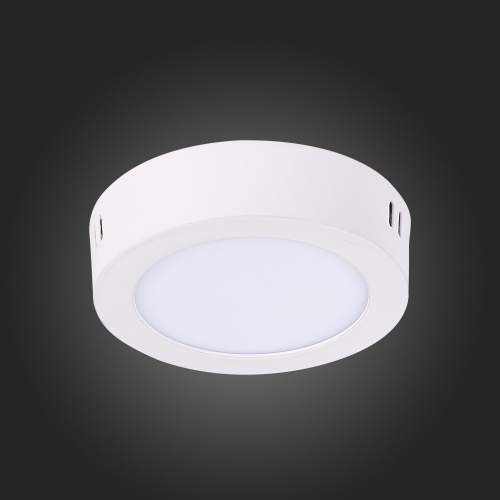ST112.532.06 Светильник настенно-потолочный Белый LED 1*6W 3000K 330Lm Ra80 120° IP20 D110xH28 90-26 Накладные светильники