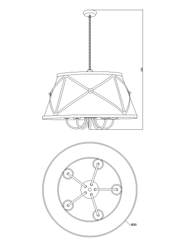 Светильник подвесной Moderli V1260-5P Berta