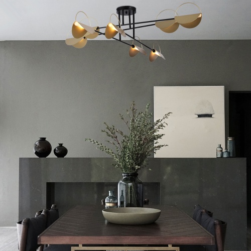 Потолочный светильник черныйзолото Smart Eurosvet 70148/8