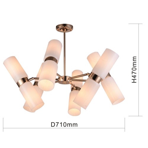 Подвесная люстра F-Promo 2617-12P, подвесная люстра, D710xH470, 12xE14x60W, excluded