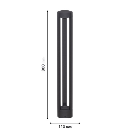 Уличный столб Favourite 4747-1F, уличный светильник, L105xW30xH800, LEDx5W, 505LM, 3000K, IP54, included