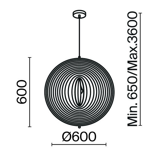 Подвесной светильник Maytoni MOD197PL-01W2