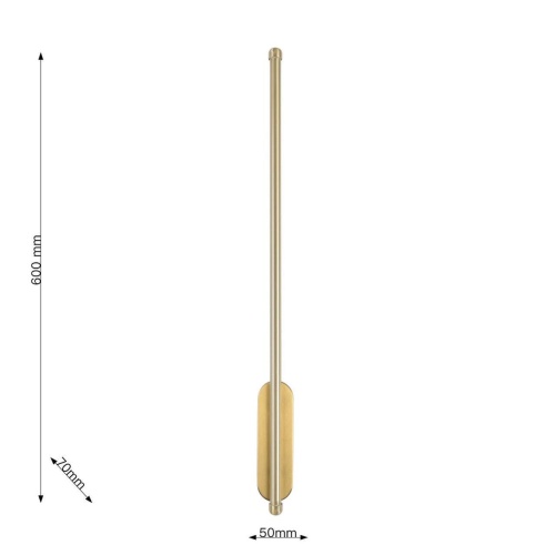 Бра Favourite 3001-1W, настенный светильник, D35xW45xH600, LEDx8W, 450LM, 3000K, included