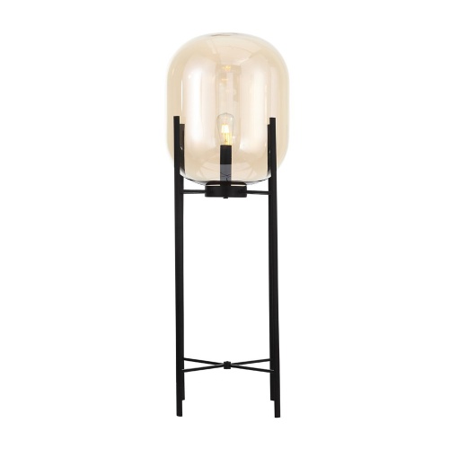 SL1050.525.01 Торшер ST-Luce Черный/Коньячный E27 1*40W (из 2-х коробок) БУРАСКА