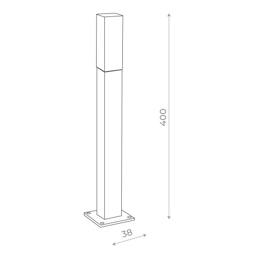 SL101.705.01 Светильник уличный наземный ST-Luce Серый/Белый LED 1*3W 4000K VIVO