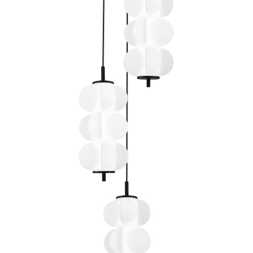 SL6121.403.03 Светильник подвесной ST-Luce Черный/Белый LED 3*7,5W 3000K ТАЛИСМАН