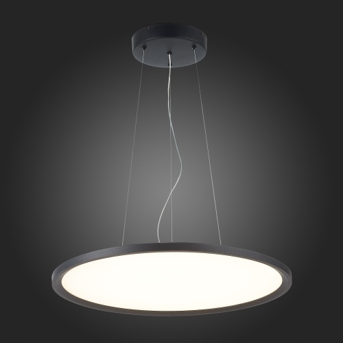 ST602.443.56 Светильник подвесной Черный LED 1*56W 4000K 5 040Lm Ra&gt;80 120 IP20 D600xH36 185-265V Подвесные светильники