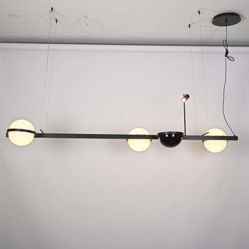 Реечный подвесной светильник PALMA Wall lamp 3 шара + 1 вазон горизонтальная 204173-22