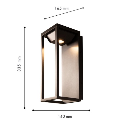 Уличный настенный светильник Favourite 4386-1W, уличный светильник, D165xW140xH355, LEDx5W, 438LM, 3000K, IP54, included