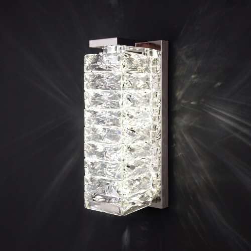  Eurosvet 40259 LED/ настенный светильник/ хром/ прозрачный хрусталь Strotskis