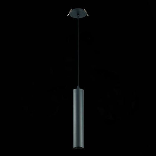 ST151.408.01 Встраиваемый подвесной светильник Черный GU10 1*50W  IP20 D54xH290 220V Без ламп Подвесные светильники