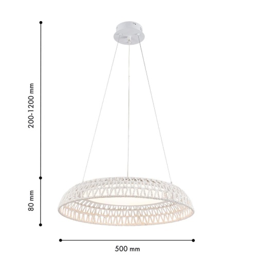 Подвесная люстра F-Promo 4751-5P, Подвесная люстра, D500xH200/1300, LEDx20W, 1200LM, 3000K, included