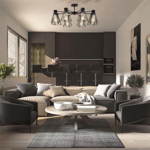 Потолочный светильник Eurosvet 70107/8 черный