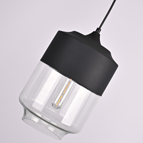 Подвесной светильник NORD A D18 Black/Transparent 190489-26