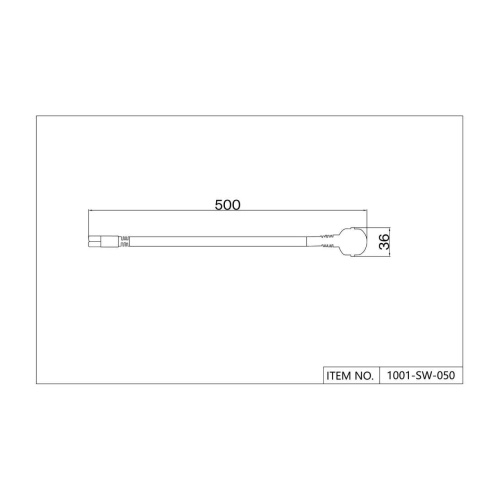 Проводной коннектор unica Favourite 1001-SW-050, сетевой шнур, L500xW36, IP20