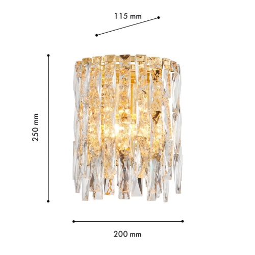 Бра Favourite 4722-2W, настенный светильник, D115xW200xH250, 2xE14x40W, excluded