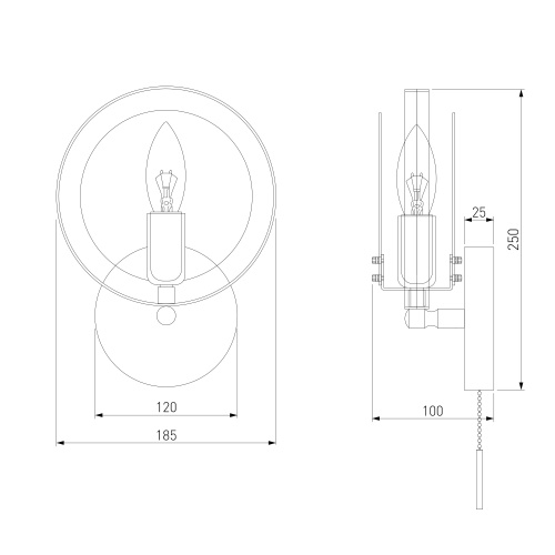 Настенный светильник Eurosvet 70121/1 белый